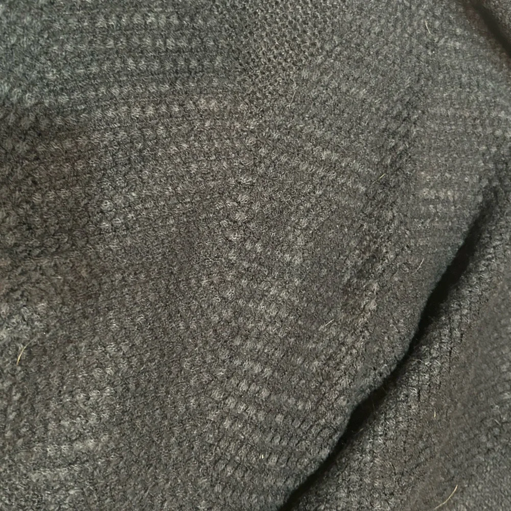 (OS) VINTAGE Kendall & James Navy Blue Knit Poncho - Picture 4 of 5